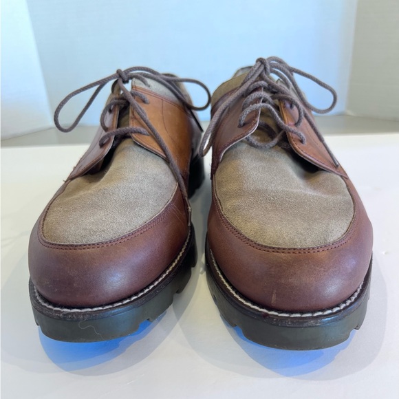 Polo Ralph Lauren Vintage Men's Brown and Tan Oxfords Sz 10 1/2 - Picture 5 of 16